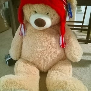 Large ToysRus Christmas Bear Collectible